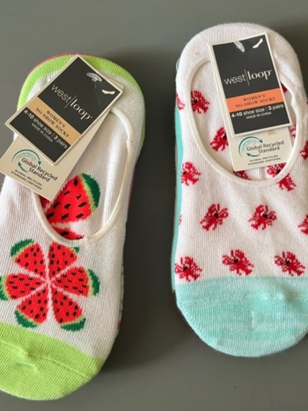 west loop Women's No-Show Socks